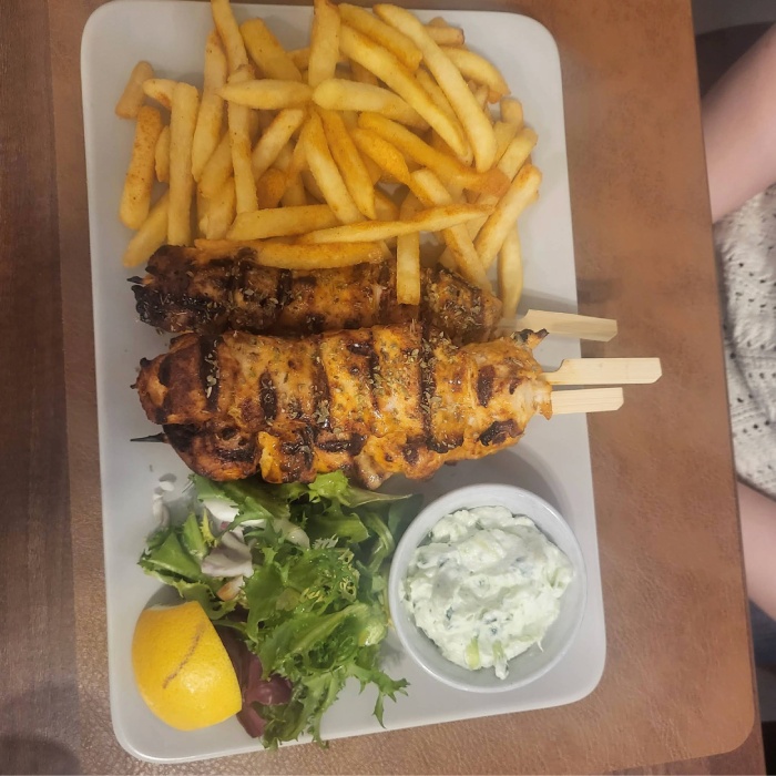 Attica Greek Taverna Dunfermline Chicken Souvlaki 